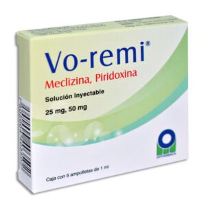 Vo-remi Meclizina Piridoxina Solución Inyectable 25mg/50mg 5 Ampolletas Offenbach