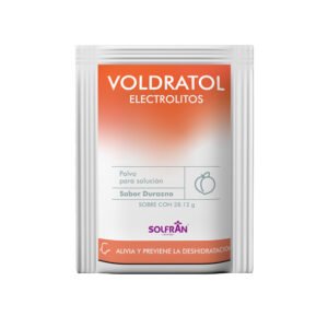 Voldratol Durazno Electrolitos Citrato Trisodico Glucosa Potasio Sodio 2.9g/20g/1.5g/3.5g Solfran