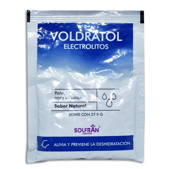 Voldratol Natural Electrolitos Citrato Trisodico Glucosa Potasio Sodio Voldratol Natural Electrolitos Citrato Trisodico Glucosa Potasio Sodio 2.9g/20g/1.5g/3.5g Solfran