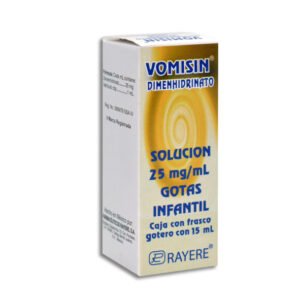 Vomisin Dimenhidrinato Solución 25mg/ml Gotas Infantil 15ml Rayere