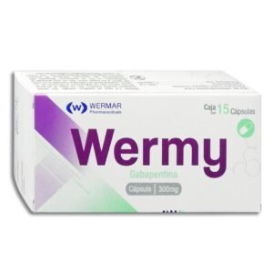 Wermy Gabapentina 300mg 15 Cápsulas Wermar Pharmaceuticals