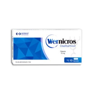 Wernicros Oseltamivir 75mg 10 Cápsulas Wermar Pharmaceuticals