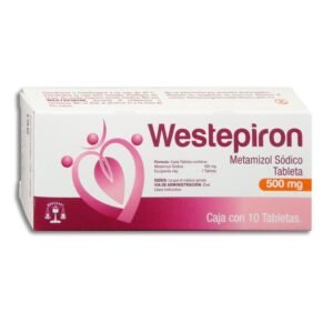 Westepiron Metamizol Sódico 500mg 10 Tabletas Bruluart