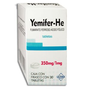 Yemifer-He Fumarato Ferroso Ácido Fólico 350mg/1mg 30 Tabletas Ultra Laboratorios