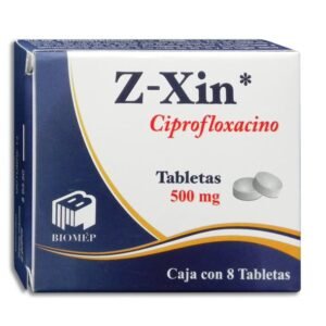Z-Xin Ciprofloxacino 500mg 8 Tabletas Biomep