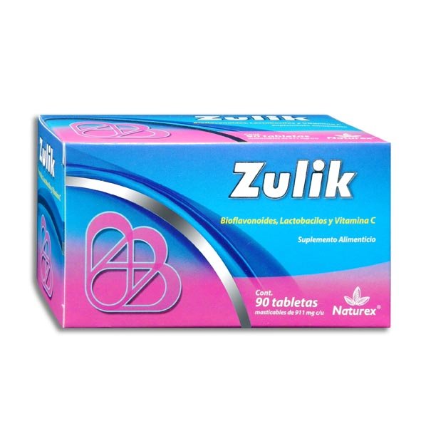 Zulik Bioflavonoides Lactobacilos Vitamina C 911mg 90 Tabletas Naturex