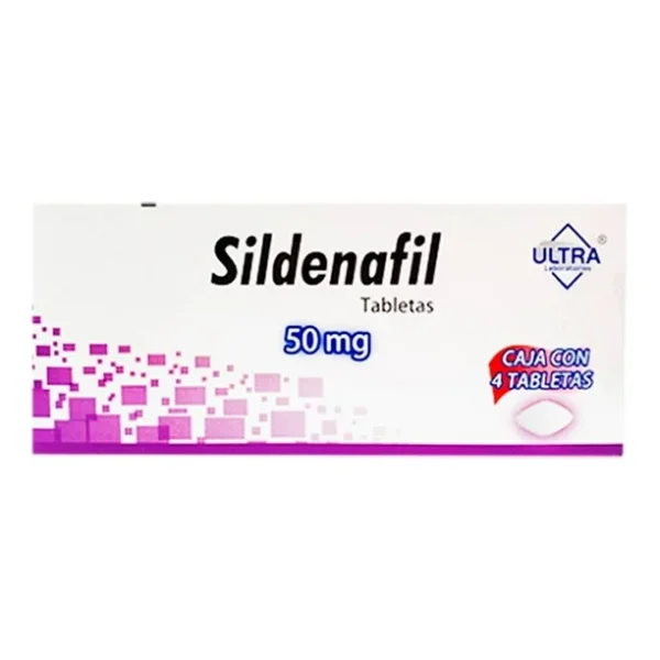 Sildenafil Ultra 50mg 4 Tabletas Ultra Laboratorios