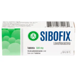 Sibofix Levofloxacino 500mg 7 Tabletas Mavi