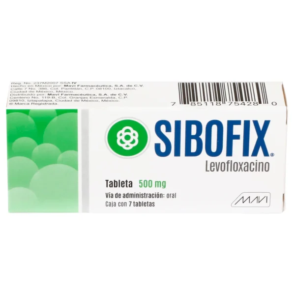 Sibofix Levofloxacino 500mg 7 Tabletas Mavi