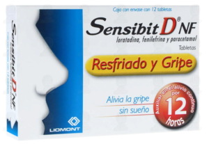 Sensibit DNF Loratadina Fenilefrina Paracetamol 12 Tabletas Liomont