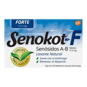 Senokot F Senósidos A-B 17.2mg Laxante Natural 30 Tabletas Liferpal MD