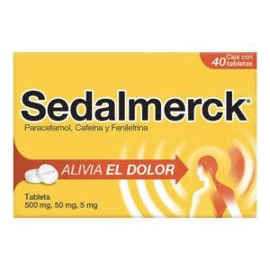Sedalmerck Paracetamol Cafeína Fenilefrina 500mg/50mg/5mg 20 Tabletas Procter & Gamble