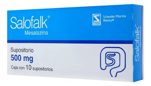 Salofalk Mesalazina 500mg Supositorio 10 Piezas Schwabe Pharma