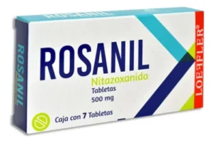 Rosanil Nitazoxanida 500mg 7 Tabletas Loeffler