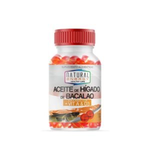 Aceite Hígado Bacalao 350mg 120 Cápsulas Natural Energy