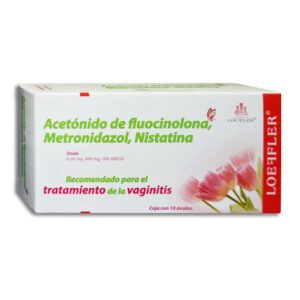 Acenil Acetónido Fluocinolona Metronidazol Nistatina 10 Óvulos
