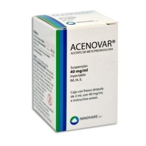 Acenovar Metilprednisolona 40mg 1 Suspensión Inyectable Innovare R&D