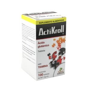 ActiKroll Ácido Glutámico 807mg 100 Tabletas Salud Natural