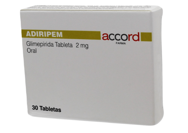 Adiripem Glimepirida 2mg 30 Tabletas Accord Farma