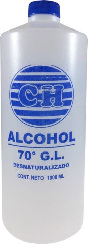 Alcohol 70° GL Desnaturalizado 1,000ml CH