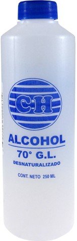 Alcohol 70° GL Desnaturalizado 250ml CH