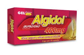 Algidol Ibuprofeno 400mg 10 Cápsulas Gel Pharma