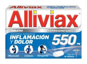 Alliviax Naproxeno Sódico 550mg 10 Tabletas Genomma Laboratories