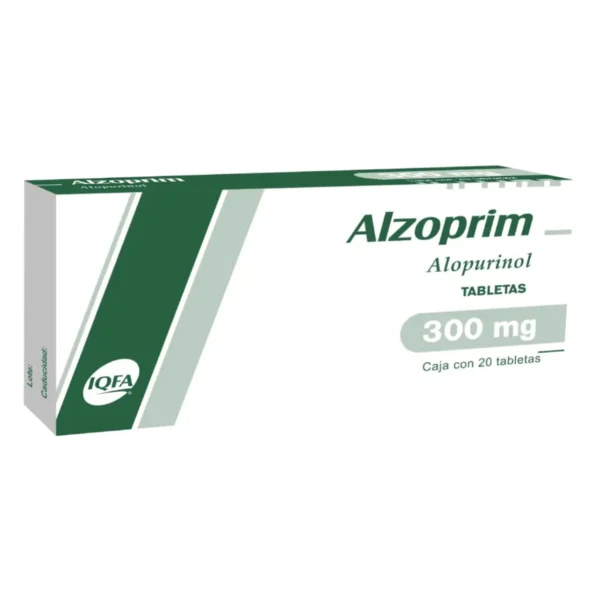 Alzoprim Alopurinol 300mg 20 Tabletas IQFA