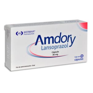 Amdory Lansoprazol 30mg 14 Cápsulas Wermar Pharmaceuticals