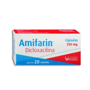 Amifarin Dicloxacilina 250mg 20 Cápsulas
