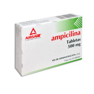 Ampicilina 500mg 20 Tabletas Amsa Laboratorios