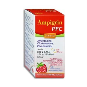 Ampigrin Amantadina Clorfenamina Paracetamol Jarabe Infantil 0.50g/0.02g/3.00g/100ml 60ml Collins