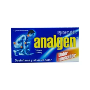 Analgen Naproxeno Sódico 220mg 20 Tabletas