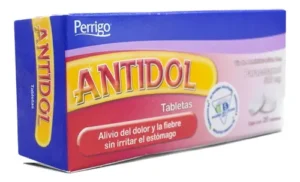 Antidol Paracetamol 500mg 20 Tabletas Perrigo