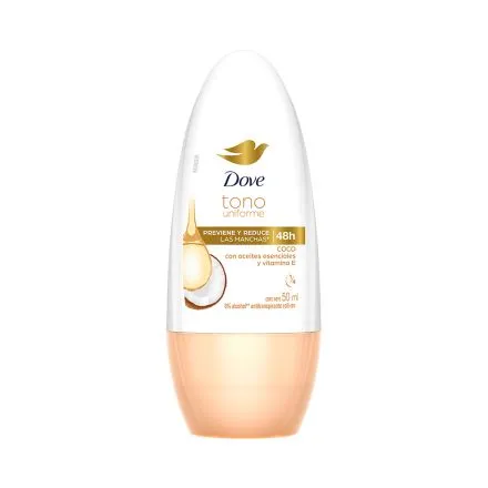 Antitranspirante Roll On Dove Tono Uniforme 48h Coco 50ml Unilever
