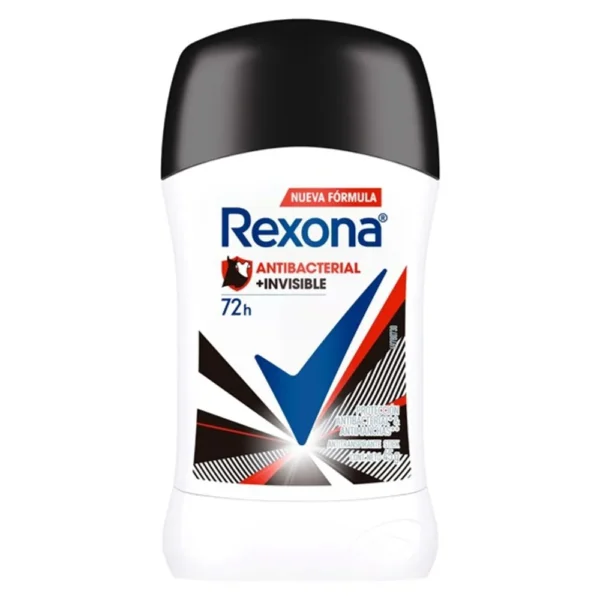 Antitranspirante Stick Rexona Antibacterial Invisible 48h 45g Unilever