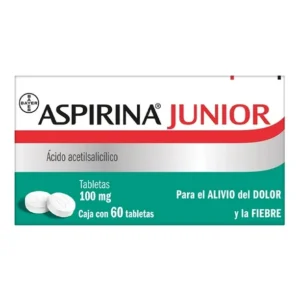 Aspirina Junior Ácido Acetilsalicílico 100mg 60 Tabletas Bayer