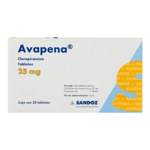 Avapena Cloropiramina 25mg 20 Tabletas Sandoz