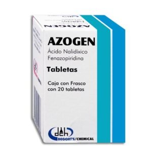 Azogen Ácido Nalidíxico Fenazopiridina 20 Tabletas Degort's Chemical