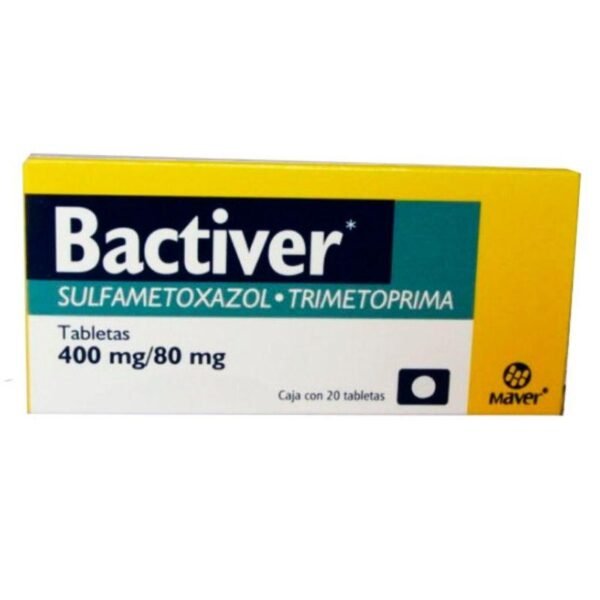 Bactiver Sulfametoxazol Trimetoprima 400mg/80mg 20 Tabletas Maver