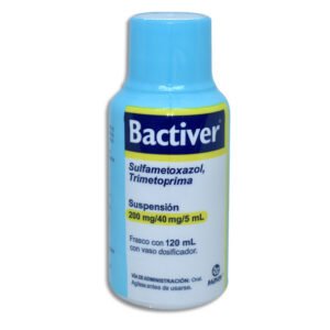 Bactiver Sulfametoxazol Trimetoprima 200mg/40mg/5ml Suspensión 120ml Maver