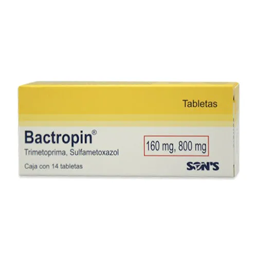 Bactropin Sulfametoxazol Trimetoprima 800mg/160mg 14 Tabletas Son´s