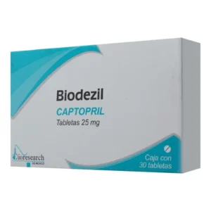 Biodezil Captopril 25mg 30 Tabletas Bioresearch