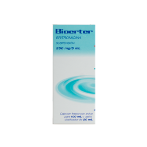 Bioerter Eritromicina 250mg/5ml Suspensión 100ml