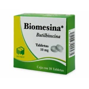 Biomesina Butilhioscina 10mg 10 Tabletas Biomep