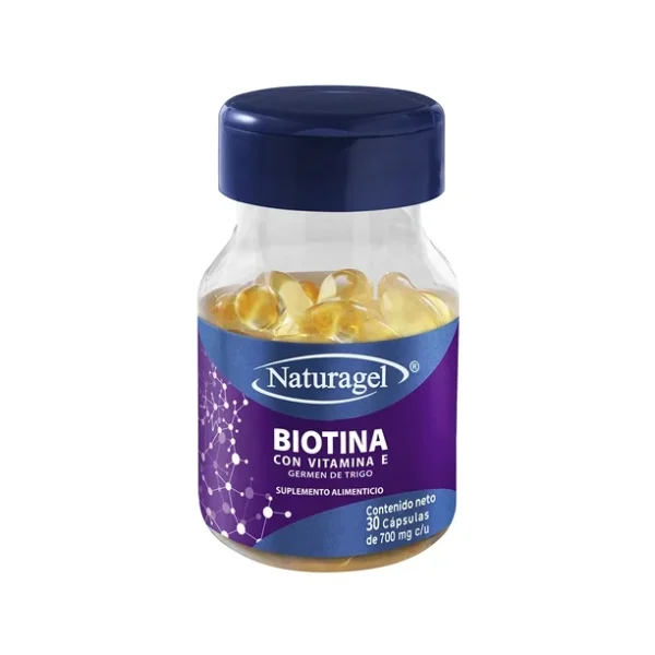 Biotina Vitamina E 30 Cápsulas SoftGel Naturagel