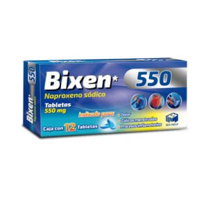 Bixen Naproxeno Sódico 550mg 12 Tabletas Biomep