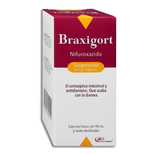 Braxigort Nifuroxazida Suspensión 4.4g/100ml 90ml Degort´s Chemical