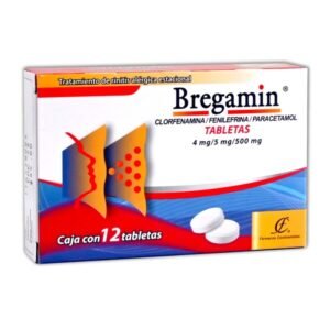 Bregamin Clorfenamina, Fenilefrina, Paracetamol 12 Tabletas