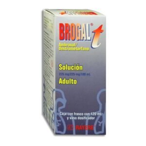 Brogal T Ambroxol Dextrometorfano Solución Adulto 225mg 225mg / 100ml 120ml Rayere